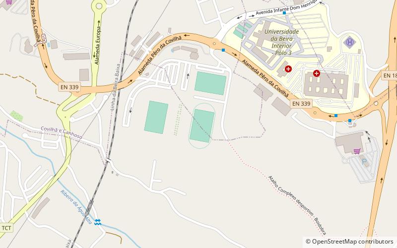 complexo desportivo da covilha location map