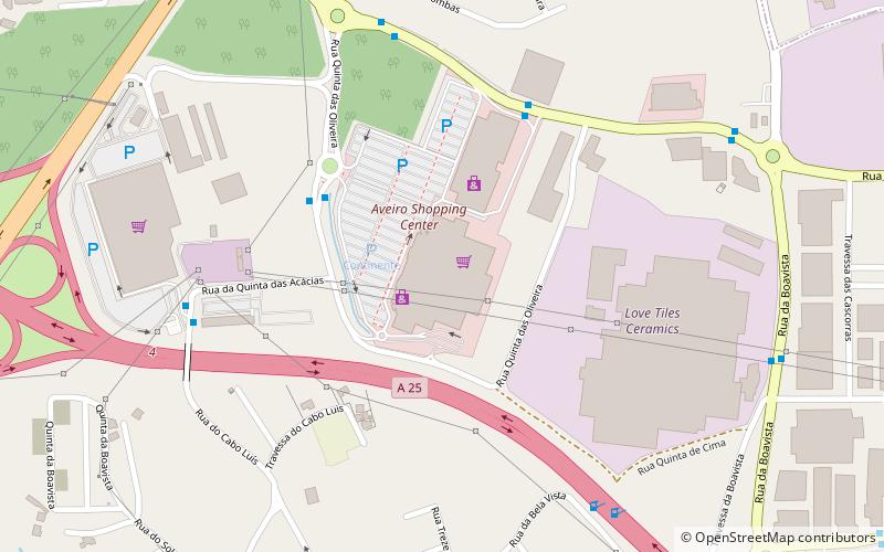 Aveiro Shopping Center location map