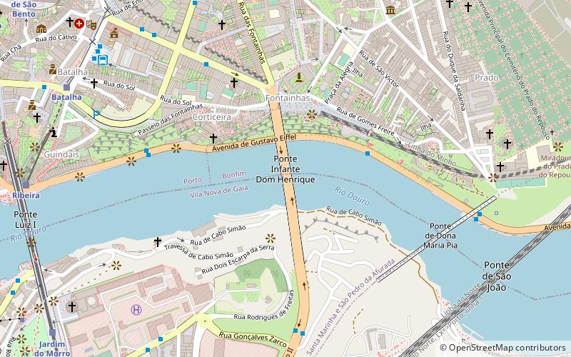 Infante Dom Henrique Bridge location map