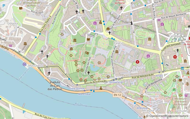 Jardins do Palácio de Cristal location map