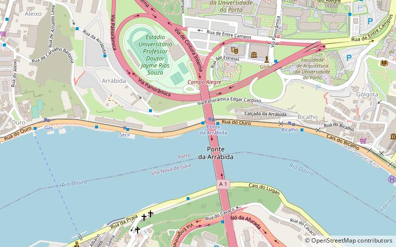 Porto Bridge Climb location map