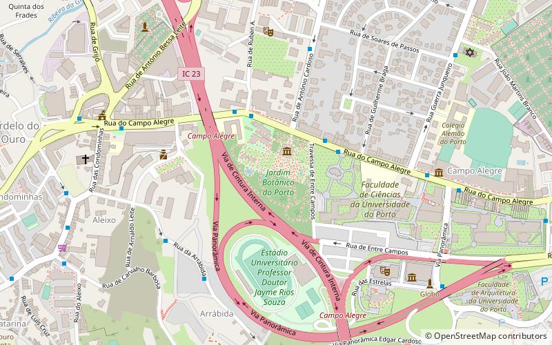 Jardín botánico de la Universidad de Oporto location map