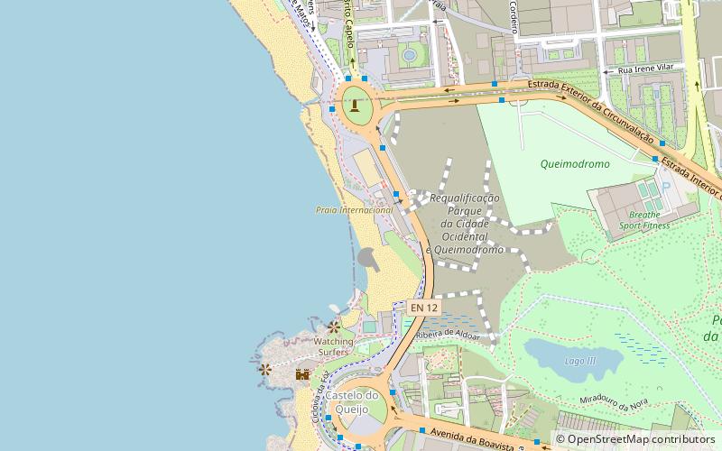 praia internacional porto location map