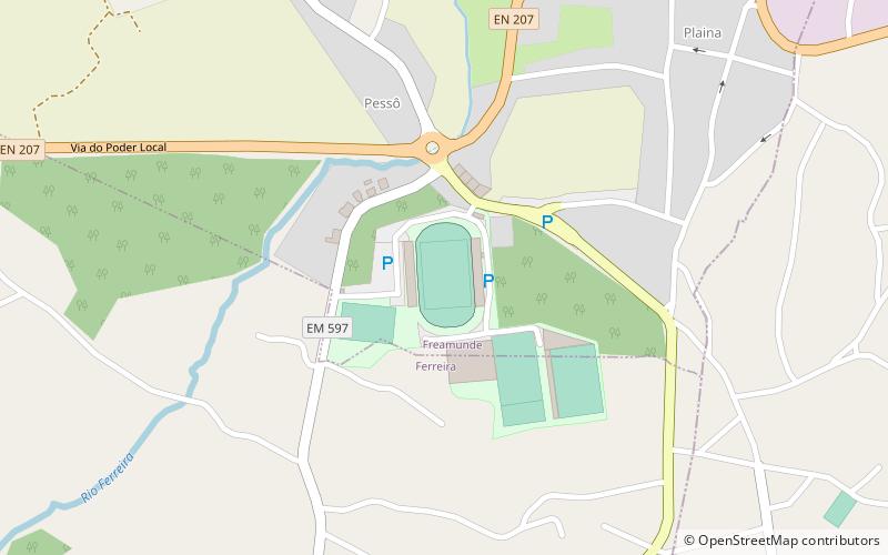 complexo desportivo de freamunde location map