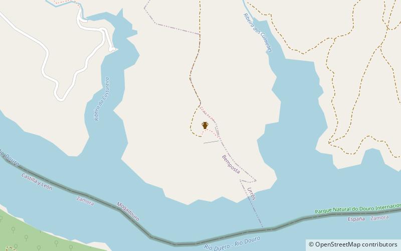castelo de oleiros arribes del duero natural park location map