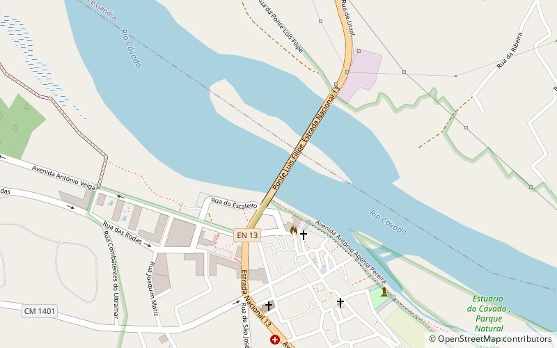 Ponte metálica de Fão location map