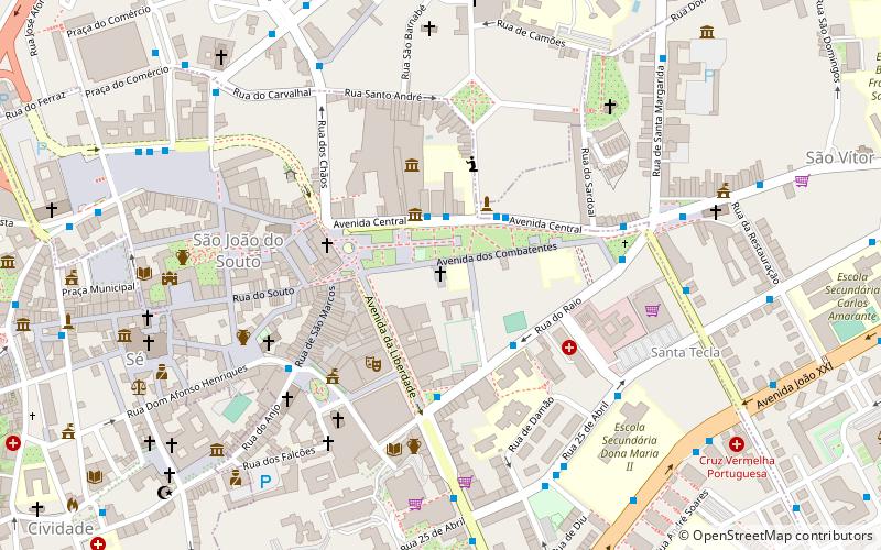 Congregados Basilica location map