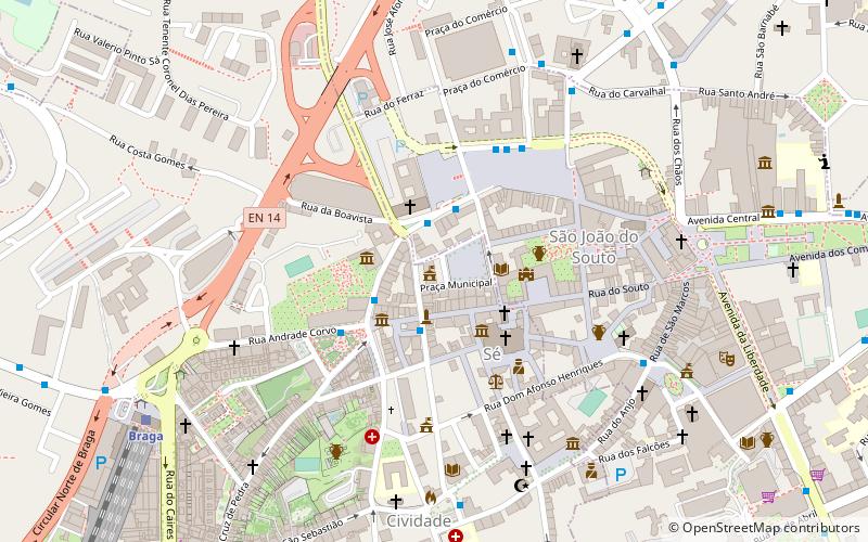 Braga City Hall location map