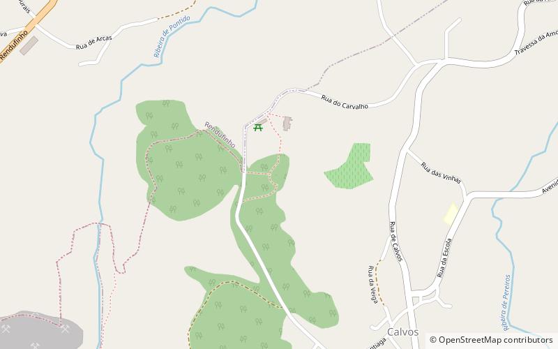Calvos Oak location map
