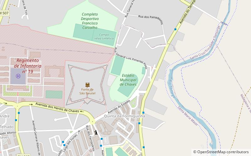 Estadio Municipal de Chaves location map