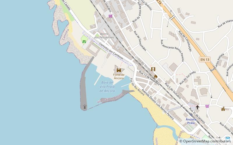 Forte de Âncora location map
