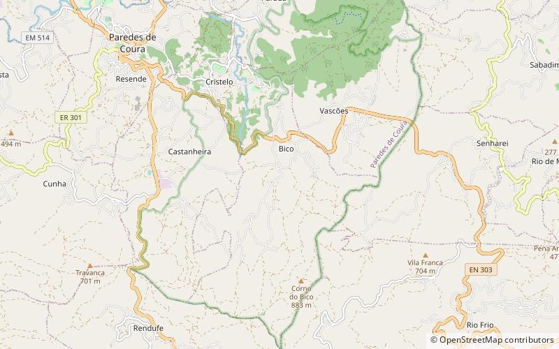 Corno do Bico Protected Landscape location map