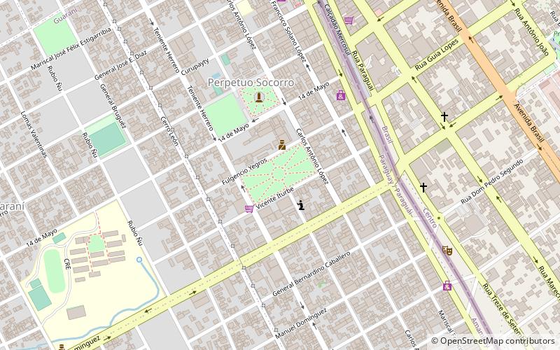 plaza teniente valdez ponta pora location map
