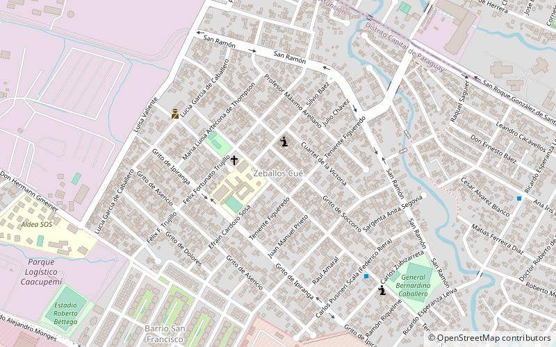 Zeballos Cué location map