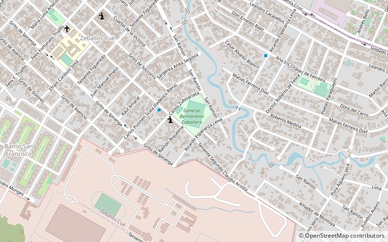 Estadio Hugo Bogado Vaceque location map