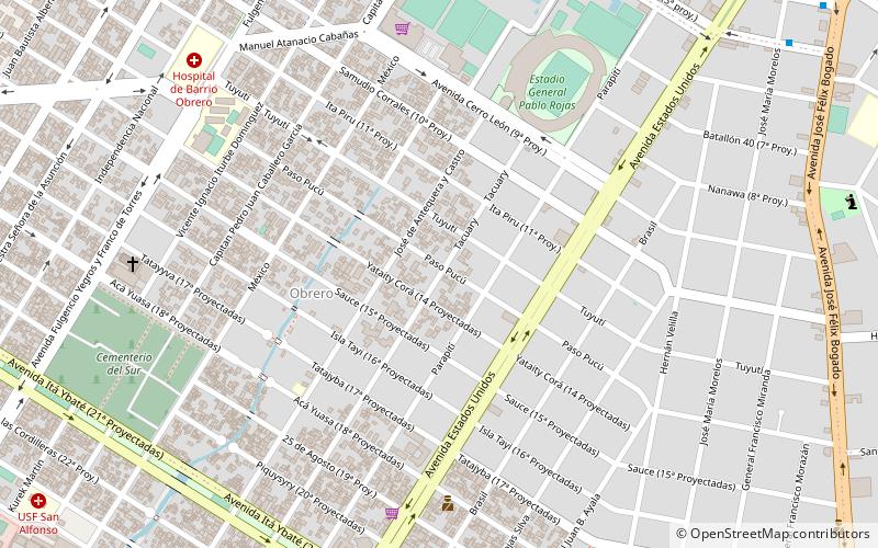 Obrero location map