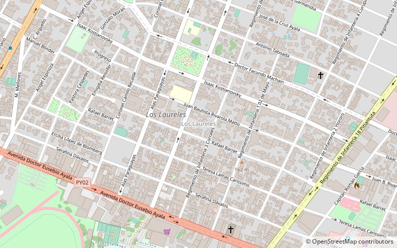 Los Laureles location map