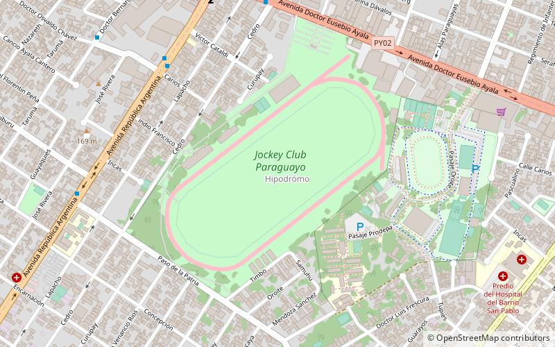hipodromo de asuncion location map