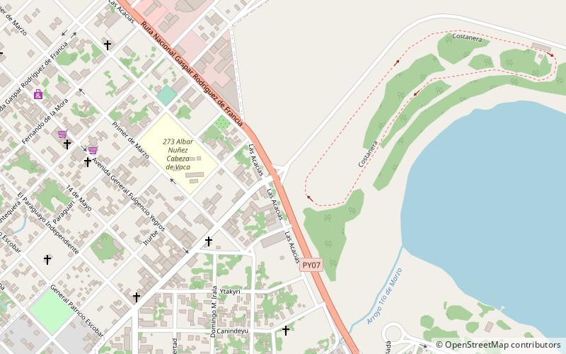 costanera de hernandarias hernandarias district location map