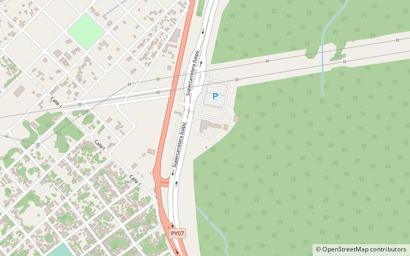 Itaipú Hydroelectric Dam location map