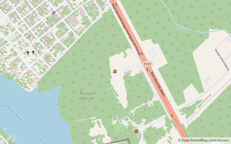 modelo reducido de la represa de itaipu ciudad del este location map