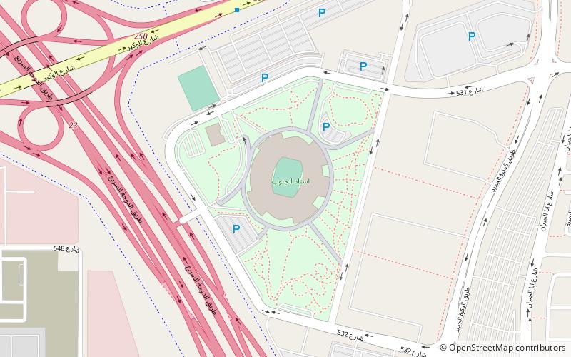 Al-Janoub Stadium location map