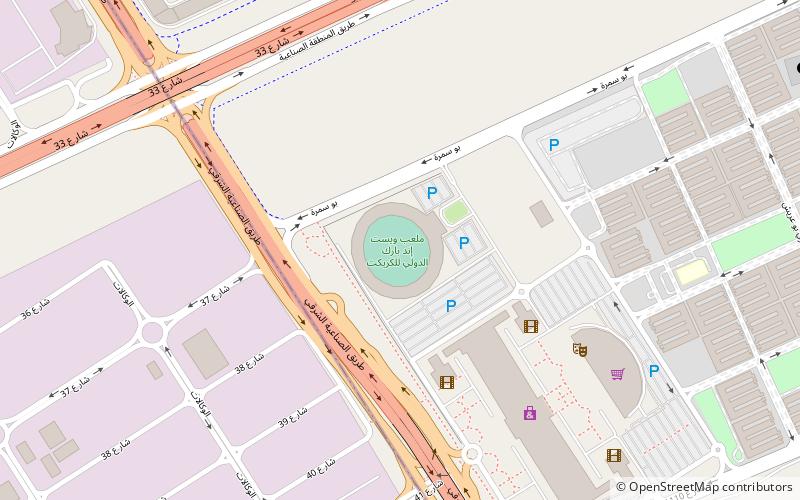 west end park international cricket stadium doha location map