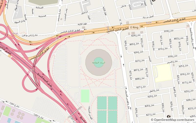Al Thumama Stadium location map