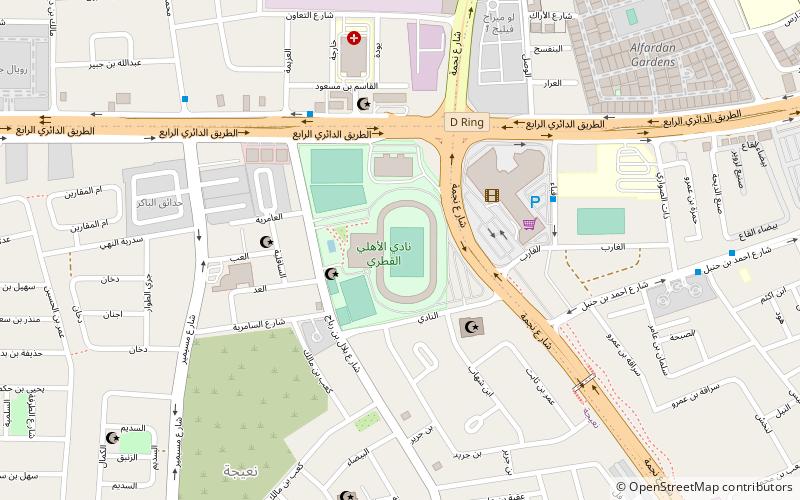 al ahly stadium doha location map