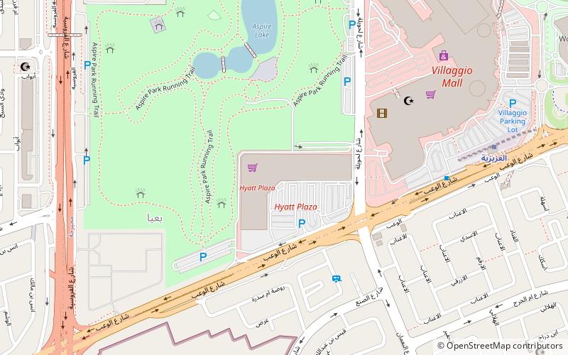 hyatt plaza doha location map