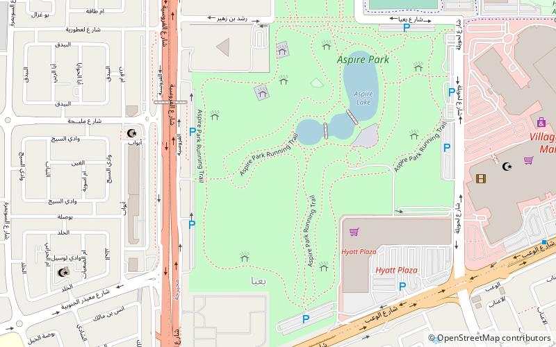 Aspire Park location map
