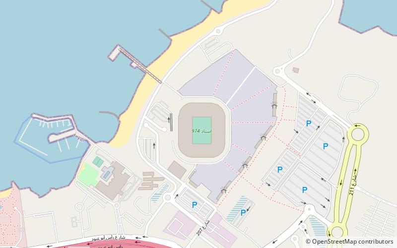 Stadium 974 location map