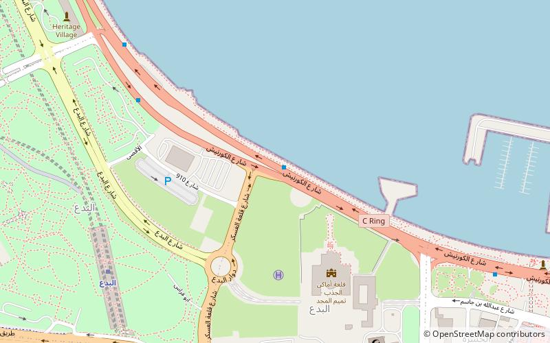 corniche doha location map