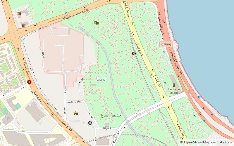 Al Bidda Park location map