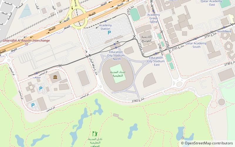 Education City Stadium location map