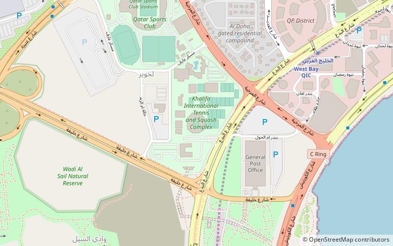 Khalifa International Tennis and Squash Complex location map