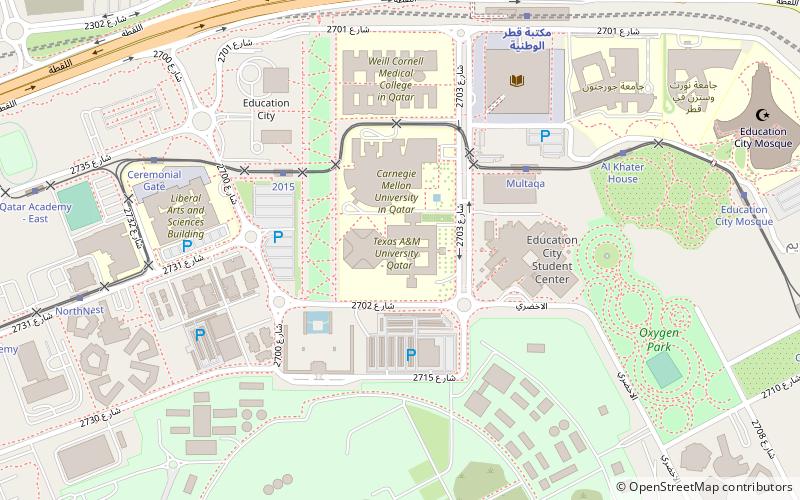 Texas A&M University at Qatar location map