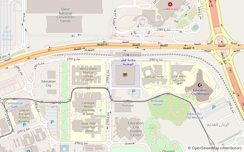 Qatar National Library location map