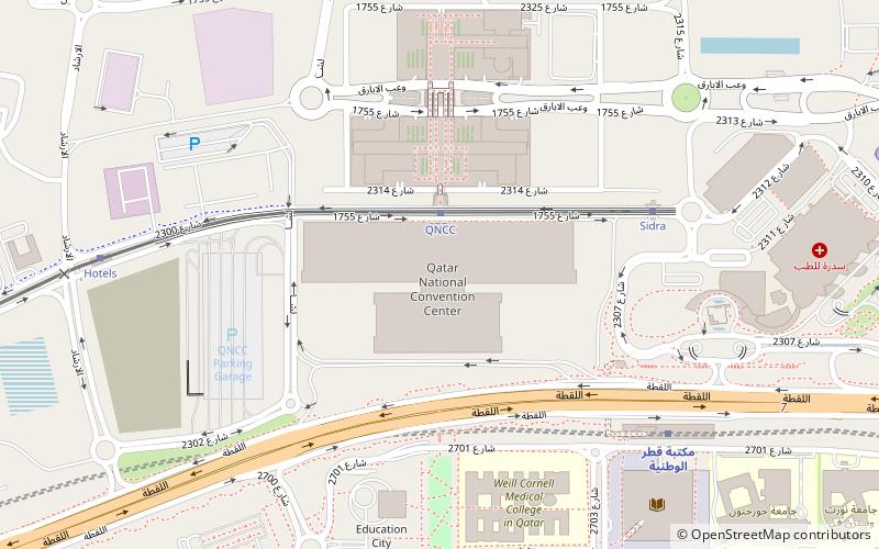 Qatar National Convention Centre location map