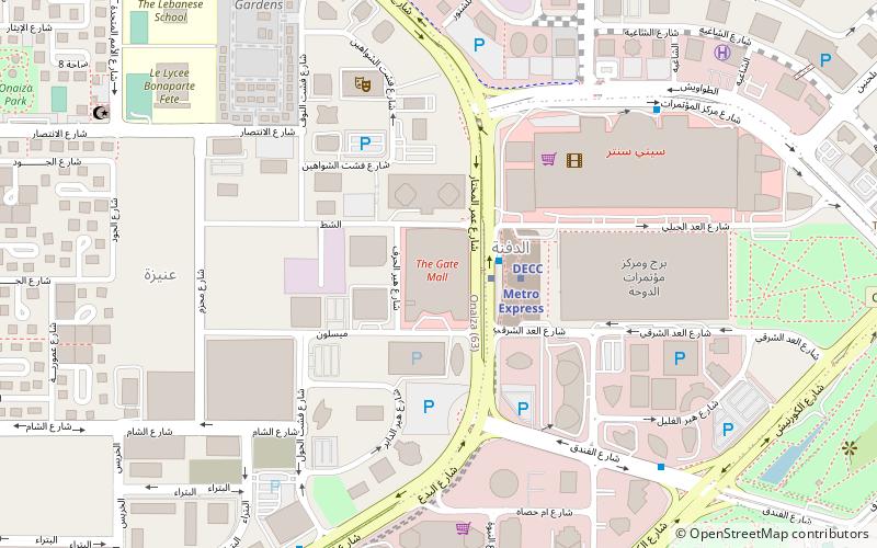 the gate shopping center doha location map