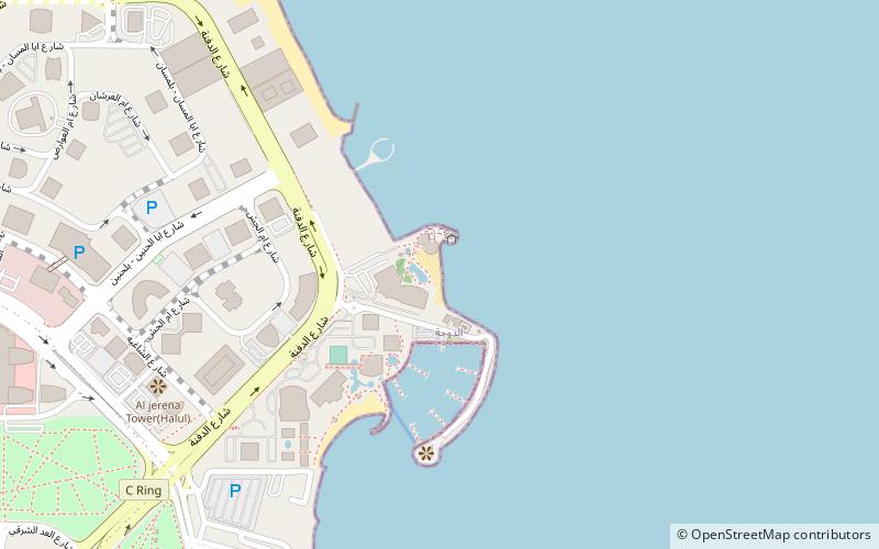 hiltons beach doha location map