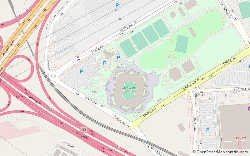 Ahmad Bin Ali Stadium location map
