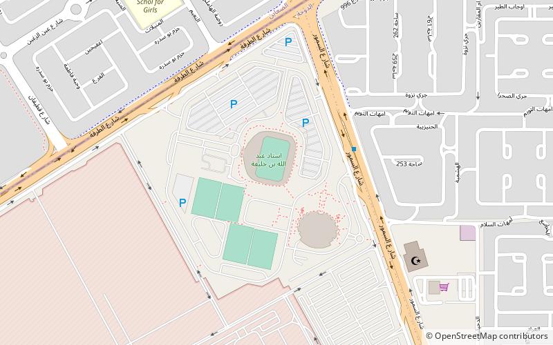 Abdullah bin Khalifa Stadium location map