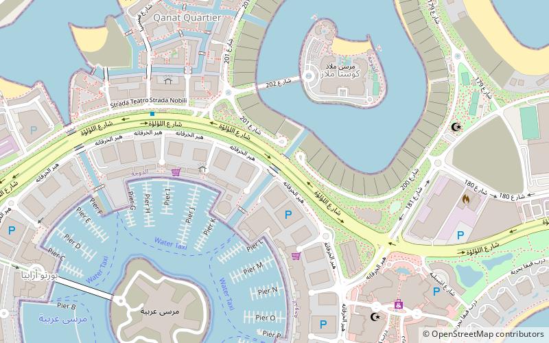 porto arabia drive doha location map