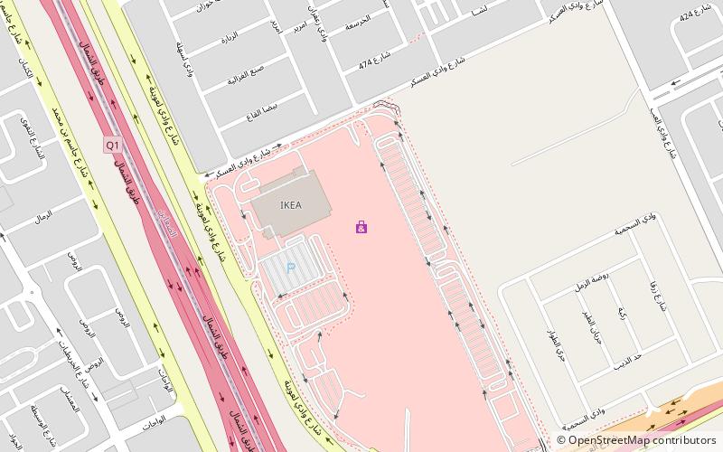 doha festival city location map