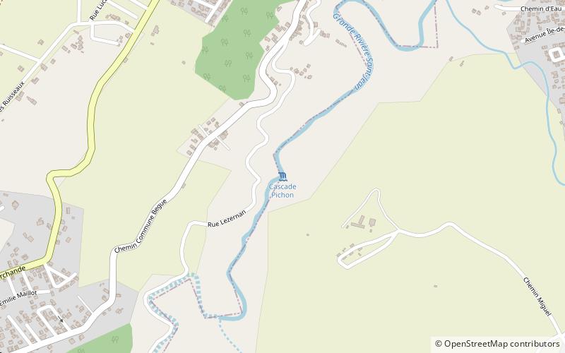 cascade pichon saint andre location map