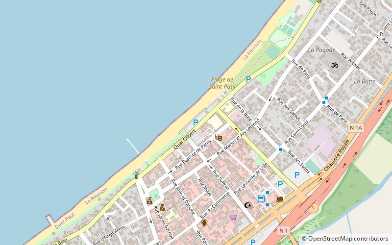 Marché de Saint-Paul location map