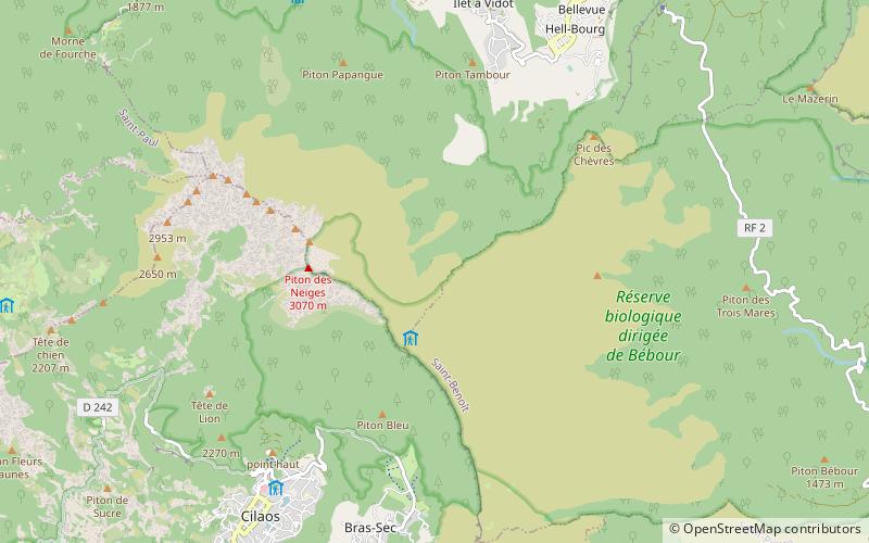 Réunion hotspot location map