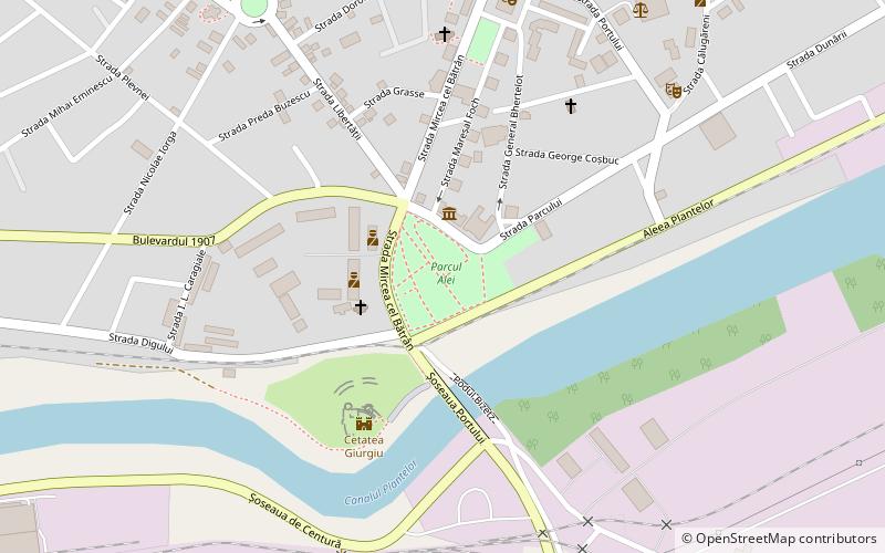 parcul alei giurgiu location map