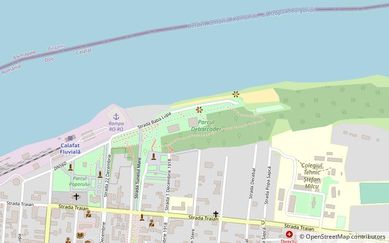 parcul debarcader calafat location map